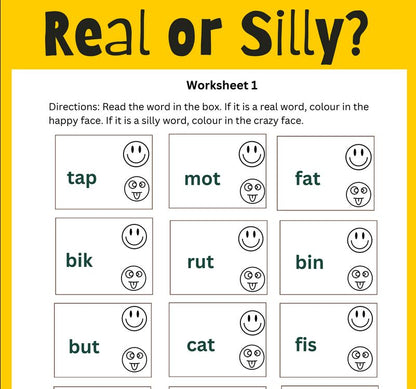 Real or Silly Words