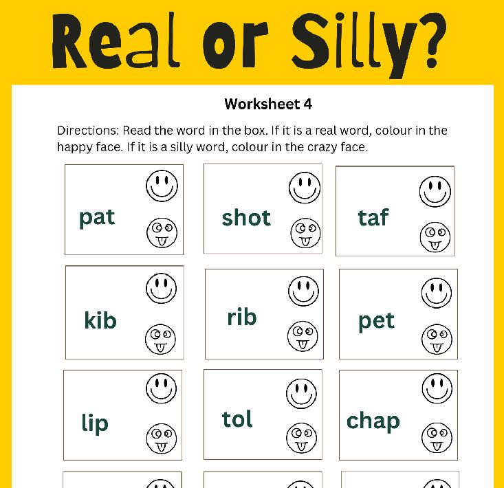 Real or Silly Words